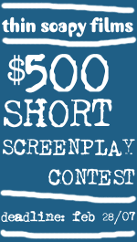 Thin Soapy Films Short Screenplay Contest